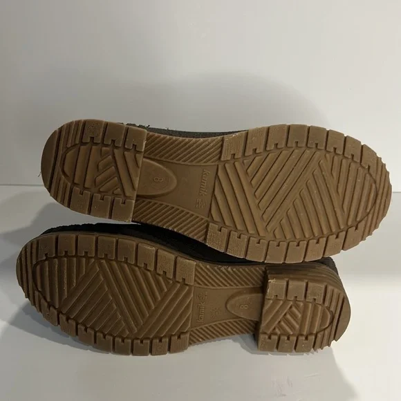 Kamik Evelyn Winter Boot Dark Brown Duck Boot Leather Upper Rubber Sole Wms 8 - Picture 5 of 11